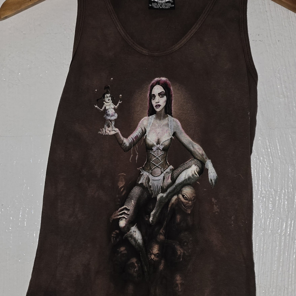 Skullcandy Brown Graphic Tank Top